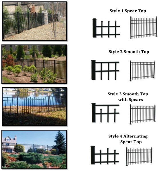 Aluminum Fence Style